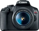Canon - EOS Rebel T7 DSLR Video Camera with 18-55mm Lens - Black