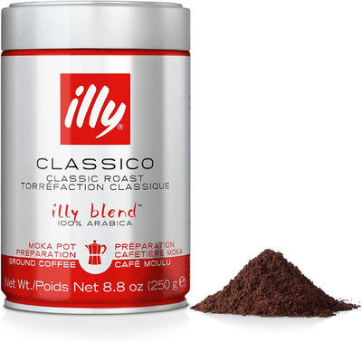 Illy Kaffee - Classico gemahlener Kaffee - mittlere Röstung - 100% Arabica Kaffee - Idee
