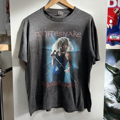 Vintage 1980s Whitesnake David Coverdale T Shirt 1987 Tour Original Worn Sz L
