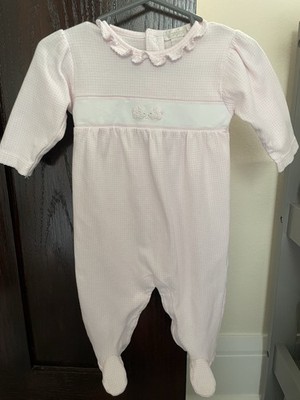 Kissy Kissy Premier 6-9 Mos Pink Sleeper Romper Bunnies Baby Girls
