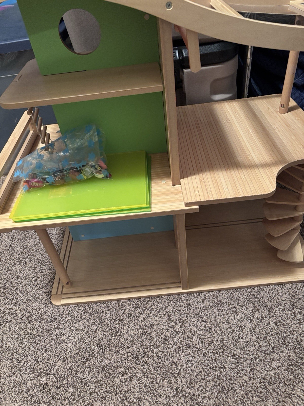 Hape Modern Wooden Dollhouse Furnished w/ Furniture & Access