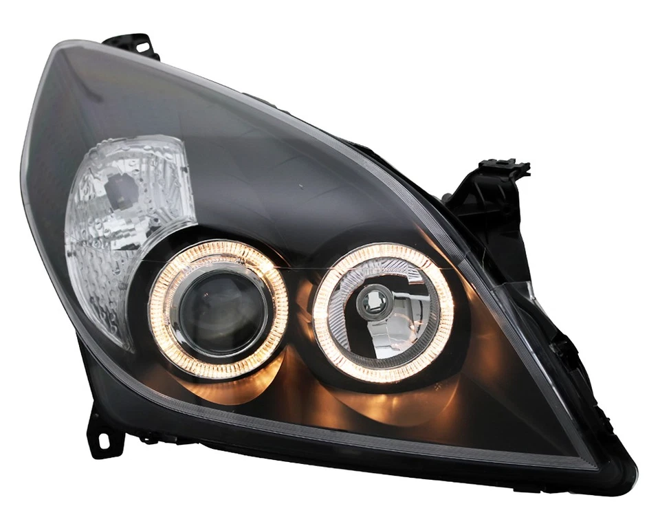 Scheinwerfer Angel Eyes für Opel Vectra C / Signum Facelift Bj. 05-08 Schwarz - Bild 2 von 4