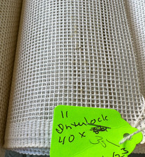 Zweigart 10 count needlepoint canvas 40 X 35 inch Interlock blank canvas white