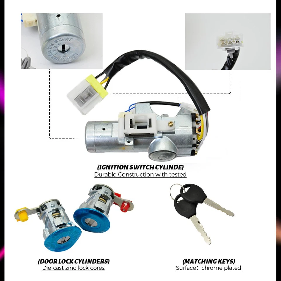 Novo conjunto de cilindros de trava de ignição H0600-3J125 para Nissan Xterra 2000 2001 2002-2004 - Imagem 2 de 4