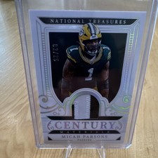 2025 National Treasures Century Materials Micah Parsons Holo Silver /25 Packers