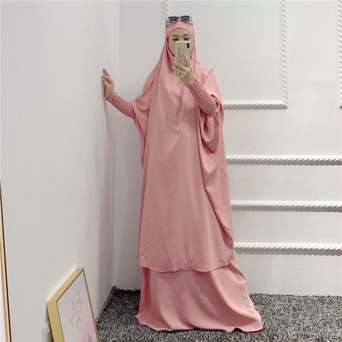 Ramadán Mujeres Khimar Vestido de Oración Kaftán Niqab Vestido Árabe Disfraces Islámicos - Imagen 96 de 315