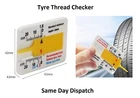Tyre Tread Depth Measuring Gauge Measure Tool Van Car Truck Motorbike Thread UK