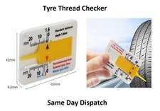 Tyre Tread Depth Measuring Gauge Measure Tool Van Car Truck Motorbike Thread UK