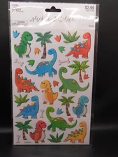 the paper studio stick a bilities Dinosaur Glitter stickers 31pc
