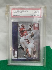1999 TORRY HOLT NC STATE ROOKIE RC PSA 9 Donruss Elite #178 Future HOF Pop 38