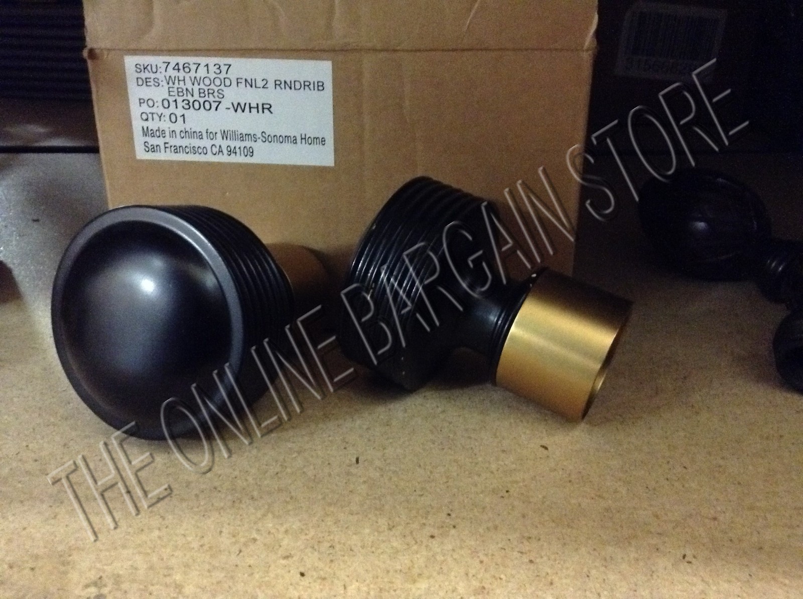 Pottery Barn Williams Sonoma Wood Round Ribbed Curtain Rod Finials Norton Secured Powered By Verisign