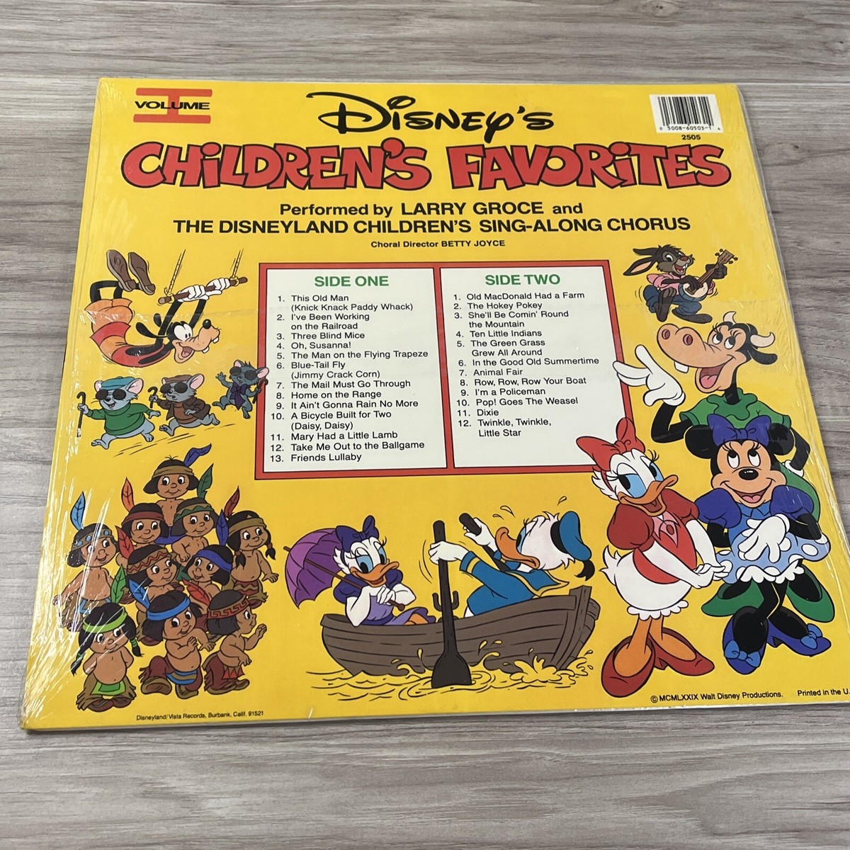 Walt Disney Children's Favorites Vinyl LP Lot(3) Vol. I, II, & III