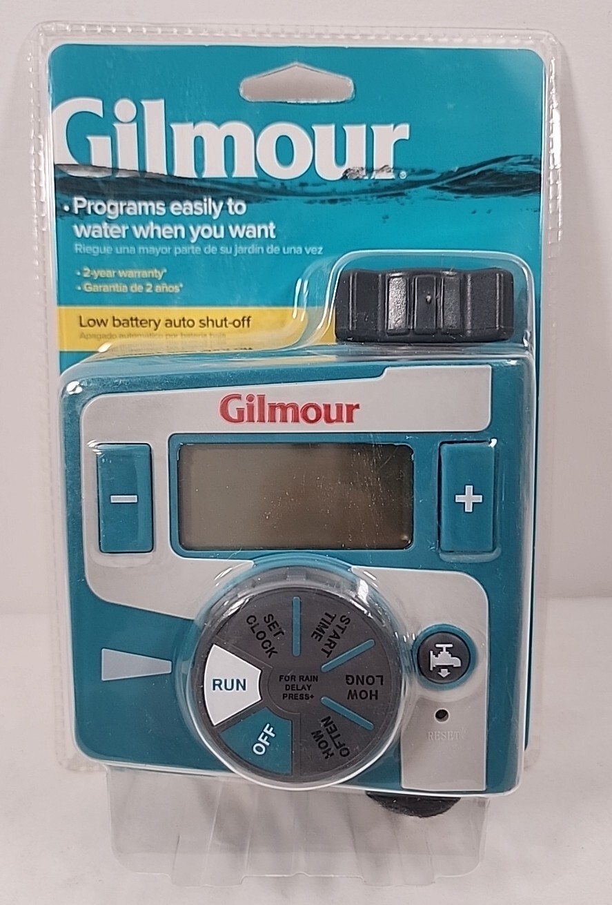 Gilmour Single Hose Outlet Programmable Electronic Water Timer NEW