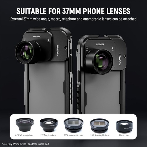NEEWER 37mm Thread Lens Backplate for iPhone 15 Pro Cage(PA023)iPhone 15 Pro Max - Picture 4 of 14