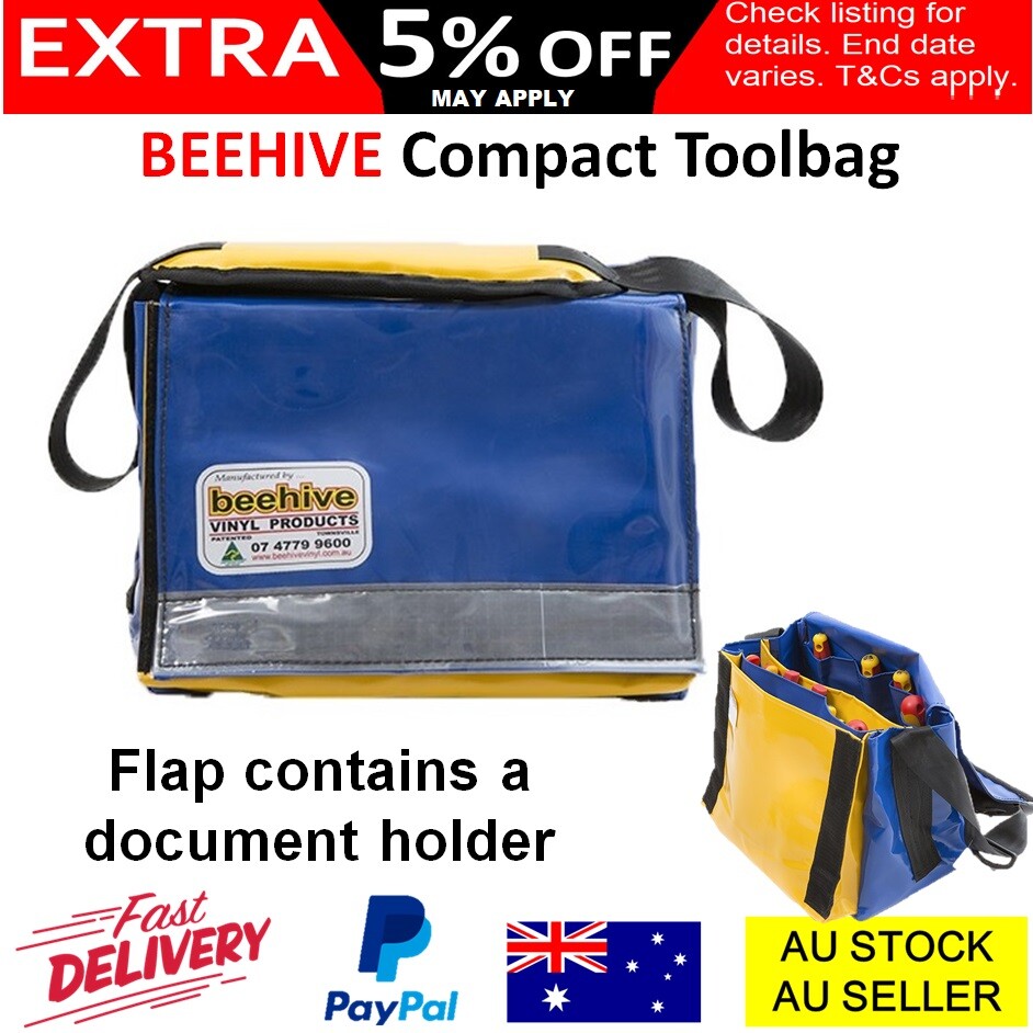 Beehive Heavy Duty Storage Tool Bag Ripstop Vinyl Carry Toolbag