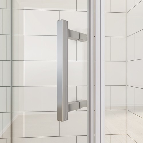 Diamond Semi-Frameless Shower Screen and Base Safety Glass Enclosure 900/1000mm - Picture 9 of 43