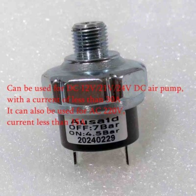 FOR 12V24V220V 30A automatic start stop switch 4.5bar on 7.0bar off NC PT1/8