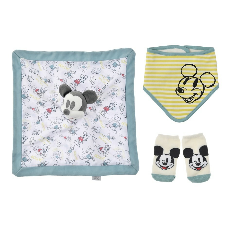 Mickey BABY GIFT 3-Piece Set (80) Blue & Yellow Disney Baby Disney