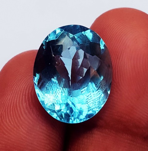 A++ Qualität hellblauer Aquamarin Ovalschliff 10 bis 12 kt zertifiziert lose Edelstein - Bild 6 von 6