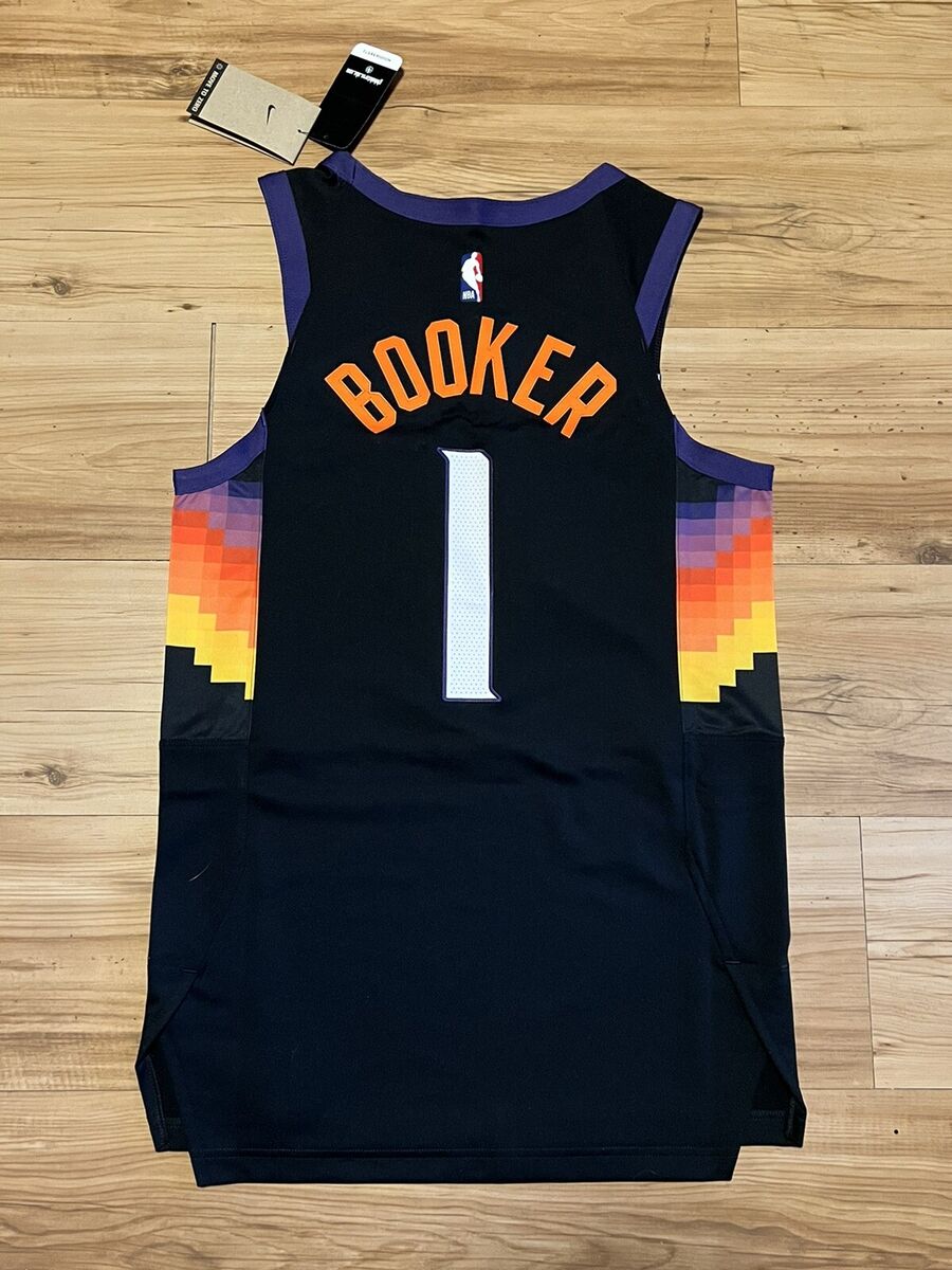 Men's Phoenix Suns Devin Booker #1 Nike Black 2021/22 Swingman NBA Jersey-Mixtape  Edition