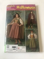 Simplicity 0862, Sz 8-18, Halloween Costume, CC