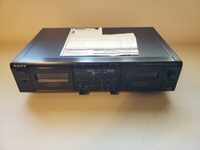 Sony TC-WE605S Auto Reverse Dual Tape Deck Dolby B C S HX-Pro Original Owner