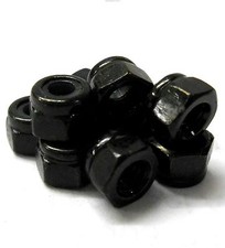 85793 1/16 1/10 Scale RC Model M3 3mm Steel Metric Locking Nylon Nut Black x 10