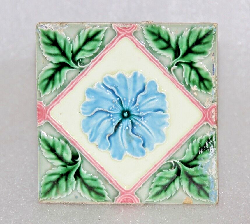 【Ribuさま】vintage flower tile ❀ 野に咲くお花の 陶板 Ribuさま】vintage flower tile ❀ 野に咲くお花の 陶板 vintage