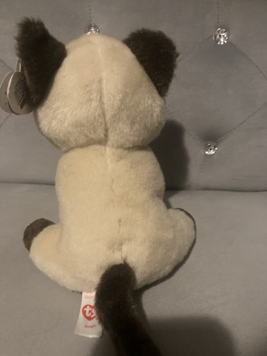 Ty Beanie Baby - JADEN the Siamese Cat 6" Great Condition With Tags - Picture 3 of 6