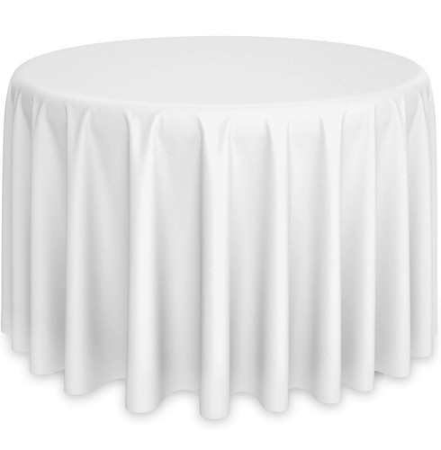 108” Polyester Round Tablecloth Decoration Wedding Lanns Linens LOT of TWO (2)