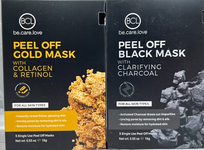 Be Care Love Peel Off Mask, 5 Single Use Masks - CHOOSE ITEM!