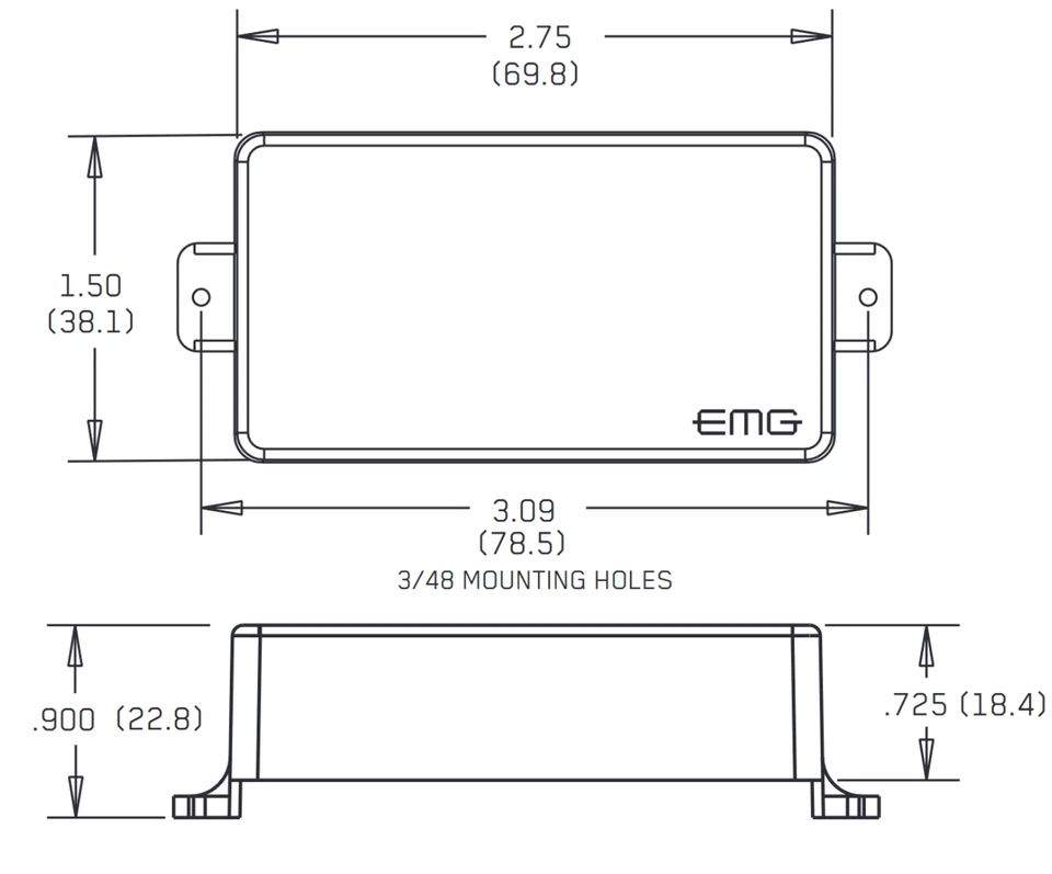 Juego de pastillas Humbucker EMG 81 + 60 rojas activas sin soldadura ollas de eje corto y cableado Foto 2 de 2