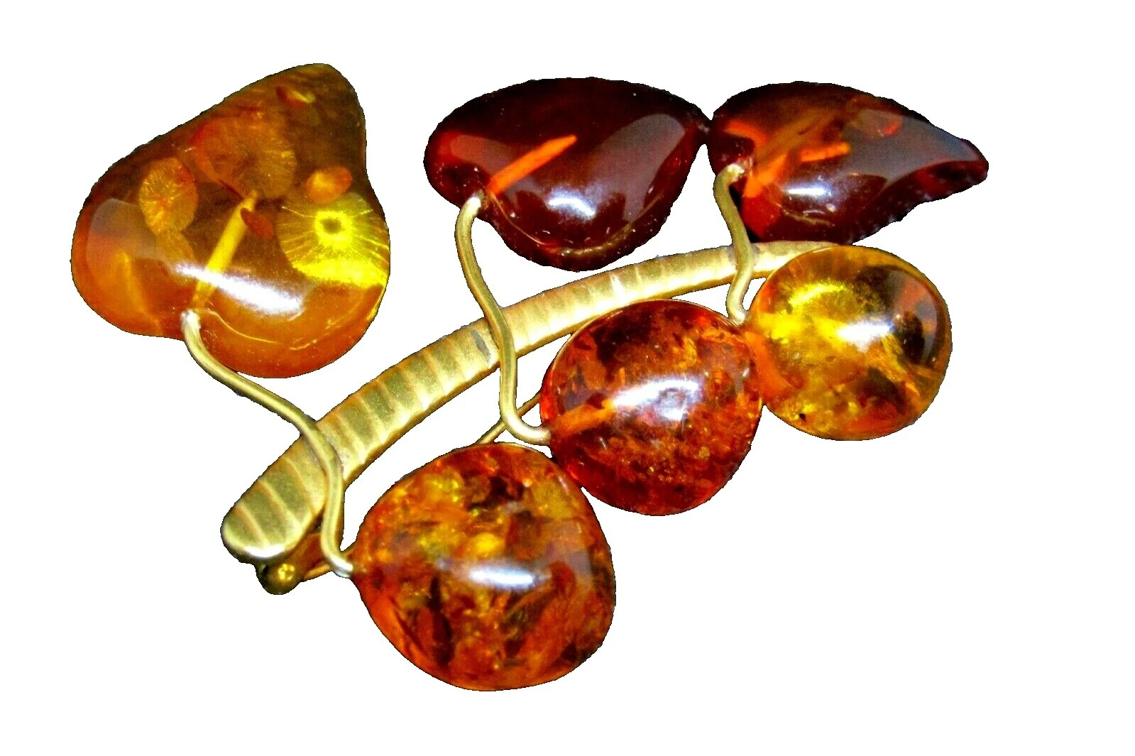 Piedra de Ámbar ámbar Broches de moda y prendedores