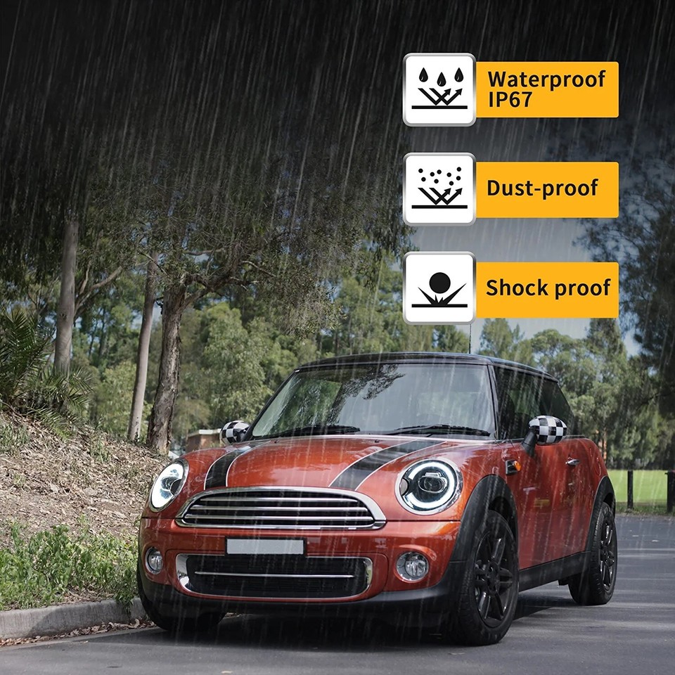 LED Headlights +SMOKED Tail Lights For 2007-2015 Mini Cooper S R56 R57 ...