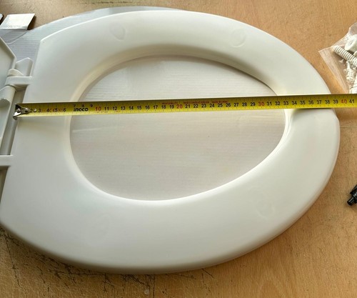 Copriwater Universale Sedile wc copri vaso in plastica asse tavoletta coperchio - Foto 6 di 7
