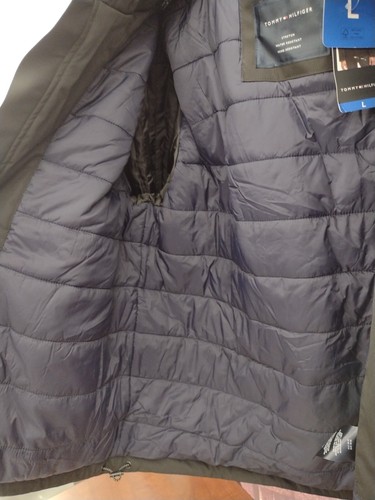 Tommy Hilfiger Mens Black Full Zip Winter Coat Size Large - Picture 11 of 14