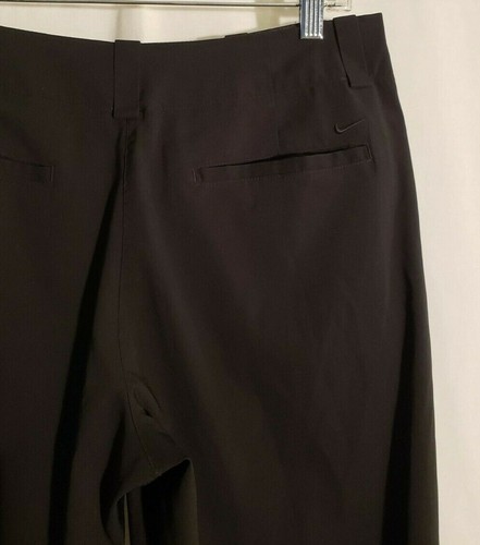 Nike Dri-Fit-Women Black Cropped Pants-Front/Back Pockets-Size 10 - Picture 3 of 5