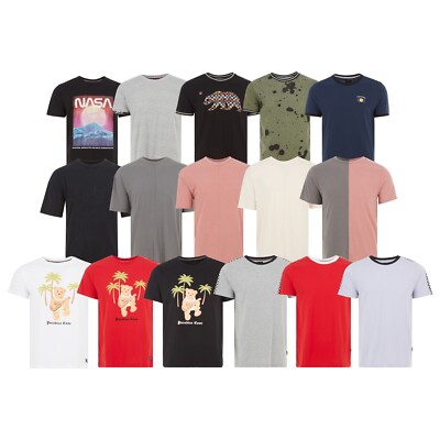 Men's Slim Fit Casual Short Sleeve Cotton T-Shirt Graphic Tee Solid Bear NASA