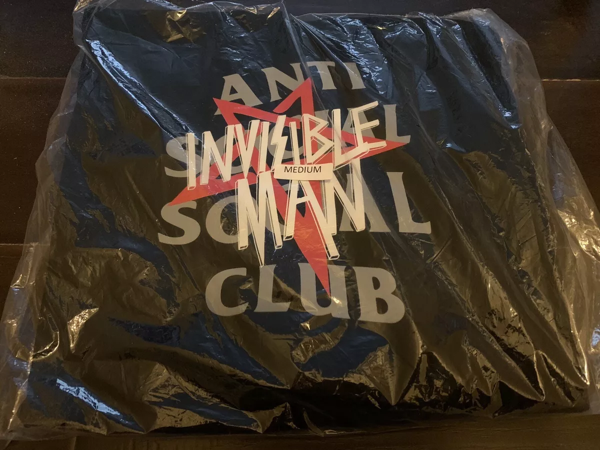 Anti Social Social Club ASSC Invisible Man Hoodie Collab Black SizeM Brand  New | eBay