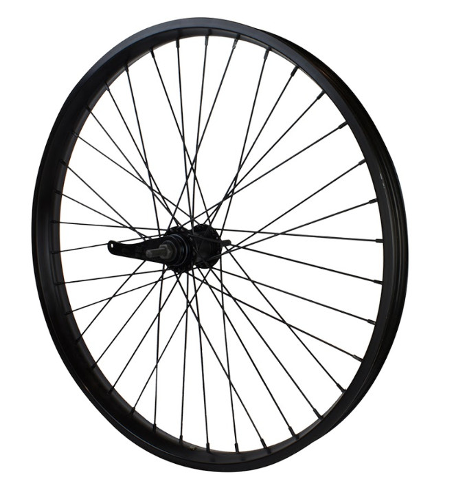 Alloy 26" 45mm 36 Spoke Rear Coaster Wheel Matte Black