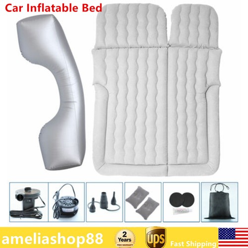 Car Inflatable Bed Travel Bed Portable SUV Air Mattress Cushion + Storage Bag US