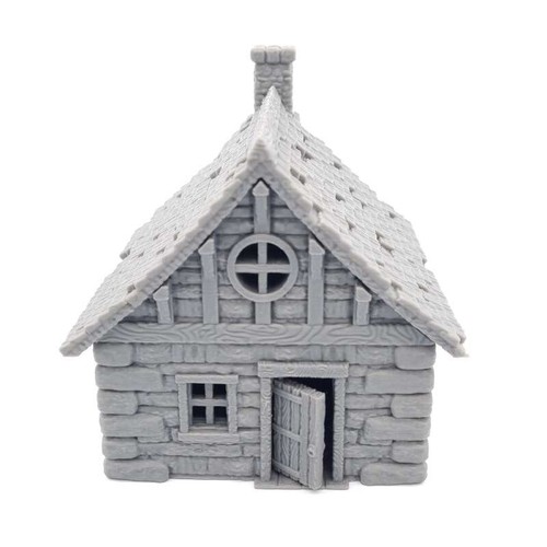Small Rural Cottage House for D&D 3D Printed Scenery Tabletop Village Terrain - Picture 6 of 11
