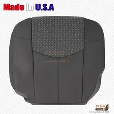 2002 Chevy Avalanche Front Driver Bottom Cloth Replacement Seat Cover Dark Gray