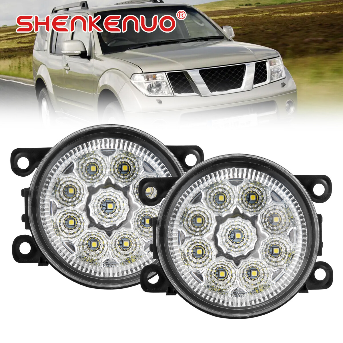 For Nissan Pathfinder 2005-2012 Front Driving Bumper Fog Light Clear Lens Lamp