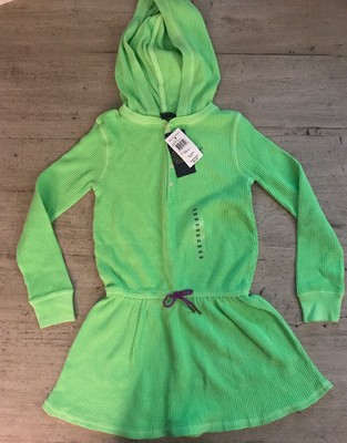 neon green hoodie dress