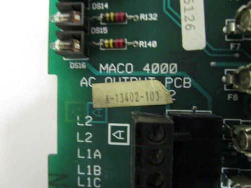 BARBER-COLMAN A-13402-103 MACO 4000 AC OUTPUT PCB BOARD - USED - FREE SHIPPING - Picture 2 of 6