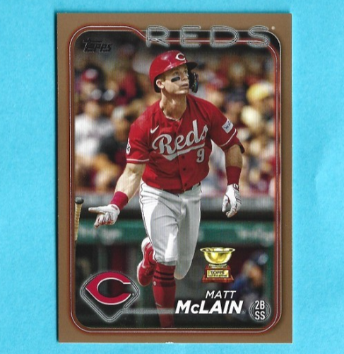2024 Topps Series 1 Matt McLain Gold Parallel /2024 Rookie Cup #327 Reds - 第 1/2 張圖片