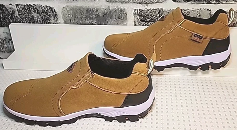 Zapatos deportivos Zuido para hombre 8/39 muy ligeros cómodos soporte tostado/rosa caminar Foto 3 de 4