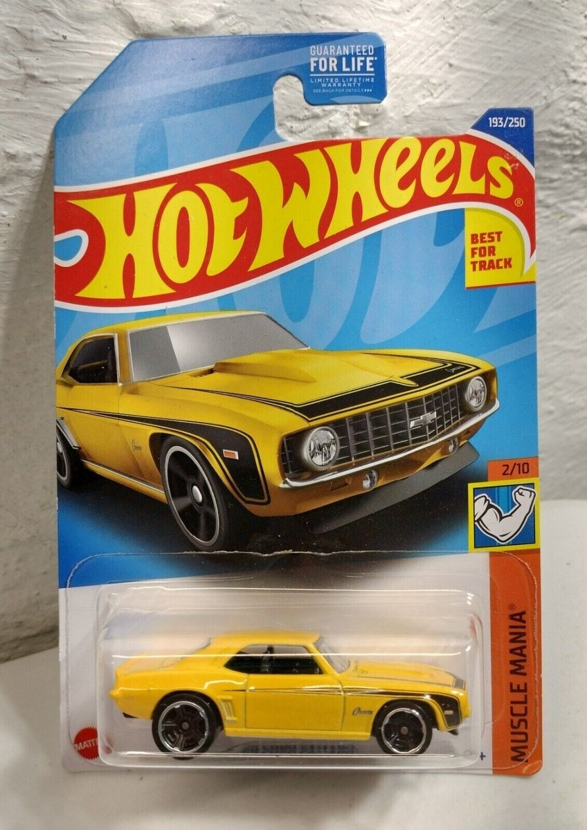 2022 Hot Wheels '69 Copo Camaro Car 1/64 Kids Toy Yellow Black 193