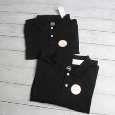 Wonder Nation Boy's Polo Shirt Size XXL 18 Short Sleeve School Uniform Black